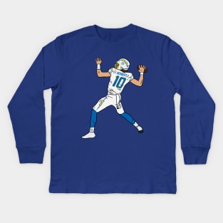 Justin Herbert Throw Kids Long Sleeve T-Shirt